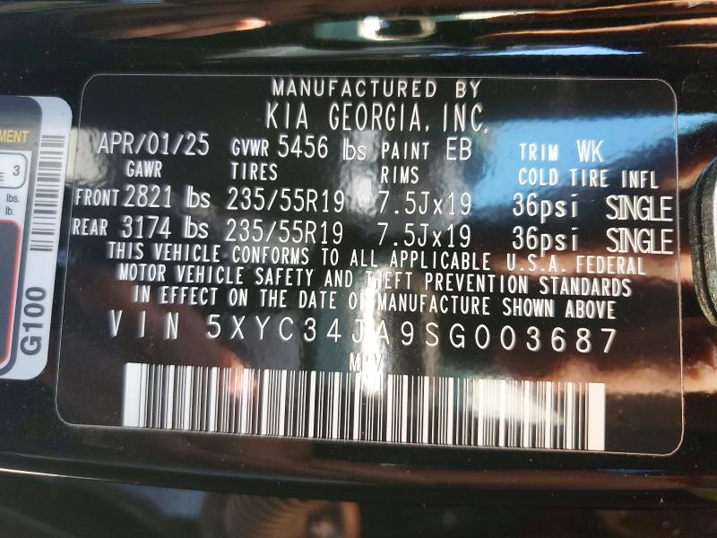 Продаж на аукціоні авто 2025 Kia Ev6, vin: 5XYC34JA9SG003687, номер лоту: 54172316
