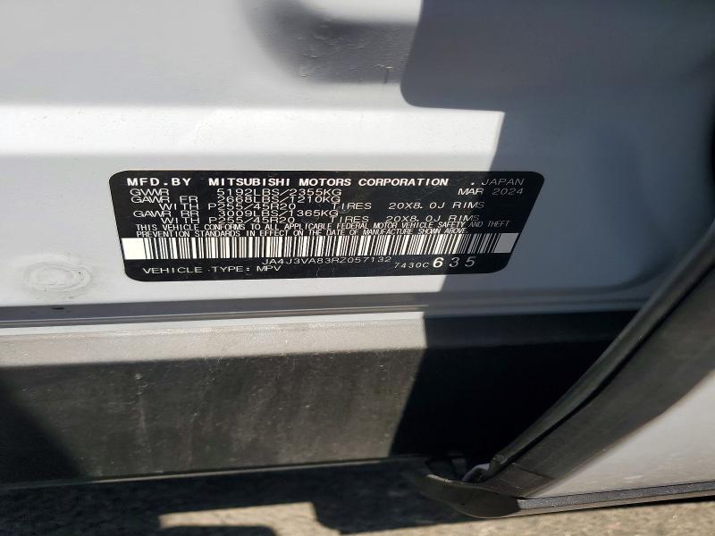 Aukcja sprzedaży 2024 Mitsubishi Outlander, vin: JA4J3VA83RZ057132, numer aukcji: 54677936