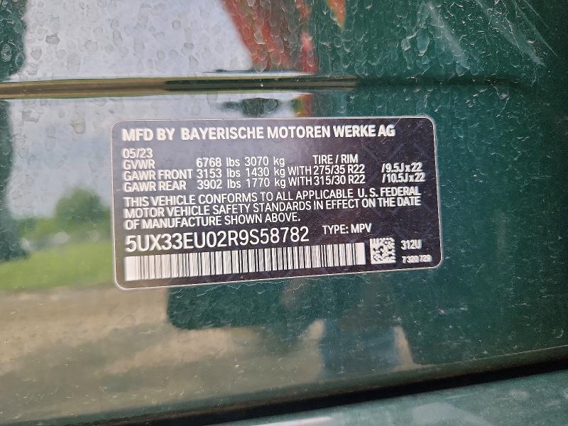 Продажа на аукционе авто 2024 Bmw X5, vin: 5UX33EU02R9S58782, номер лота: 53874026