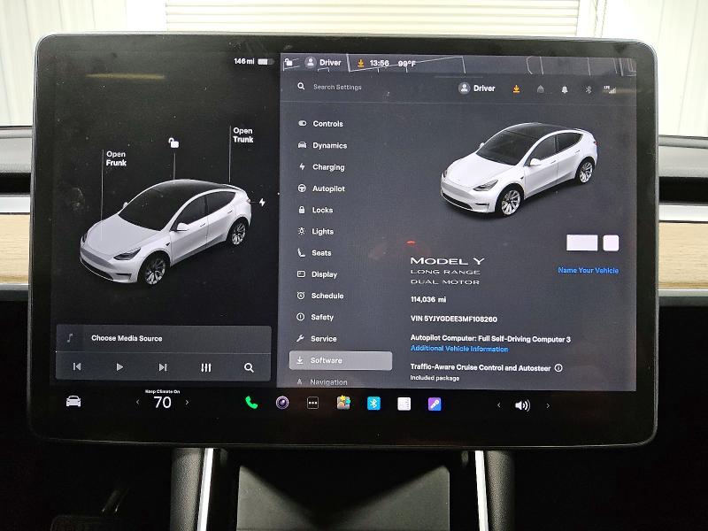 2021 Tesla Model Y მანქანა იყიდება აუქციონზე, vin: 5YJYGDEE3MF108260, აუქციონის ნომერი: 50799466
