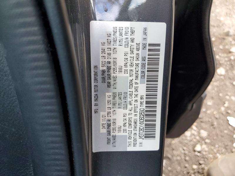 Продаж на аукціоні авто 2022 Mazda Cx-9, vin: JM3TCBCYXN0602680, номер лоту: 53787306