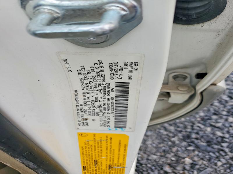 55142126 :رقم المزاد ، JTJGF10U330154645 vin ، 2003 Lexus Rx مزاد بيع
