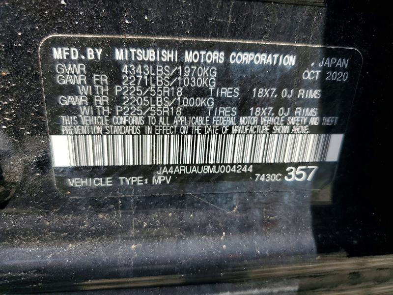 Продаж на аукціоні авто 2021 Mitsubishi Outlander Sport, vin: JA4ARUAU8MU004244, номер лоту: 53933346