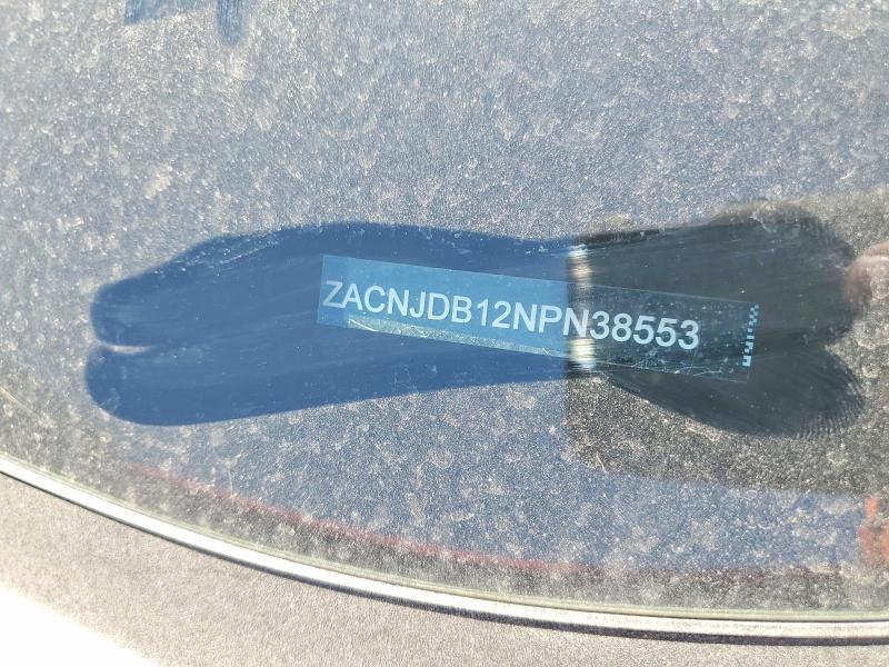 2022 Jeep Renegade მანქანა იყიდება აუქციონზე, vin: ZACNJDB12NPN38553, აუქციონის ნომერი: 52938176
