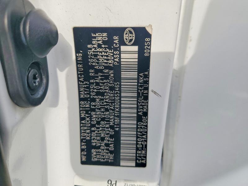 Продаж на аукціоні авто 2013 Toyota Camry, vin: 4T1BF1FK8DU653465, номер лоту: 55171576