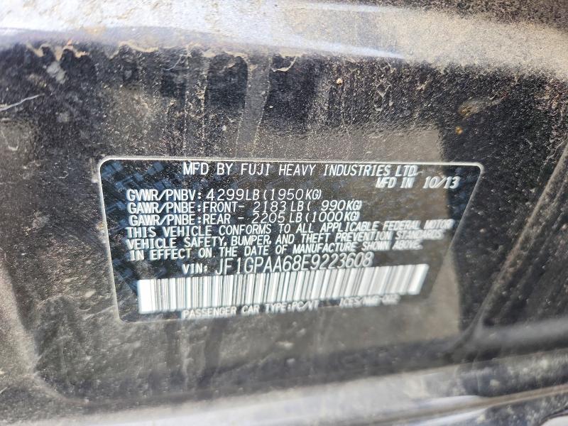 Aukcja sprzedaży 2014 Subaru Impreza, vin: JF1GPAA68E9223608, numer aukcji: 52864296