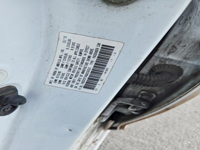2016 Honda Accord მანქანა იყიდება აუქციონზე, vin: 1HGCR2F34GA208050, აუქციონის ნომერი: 53850106