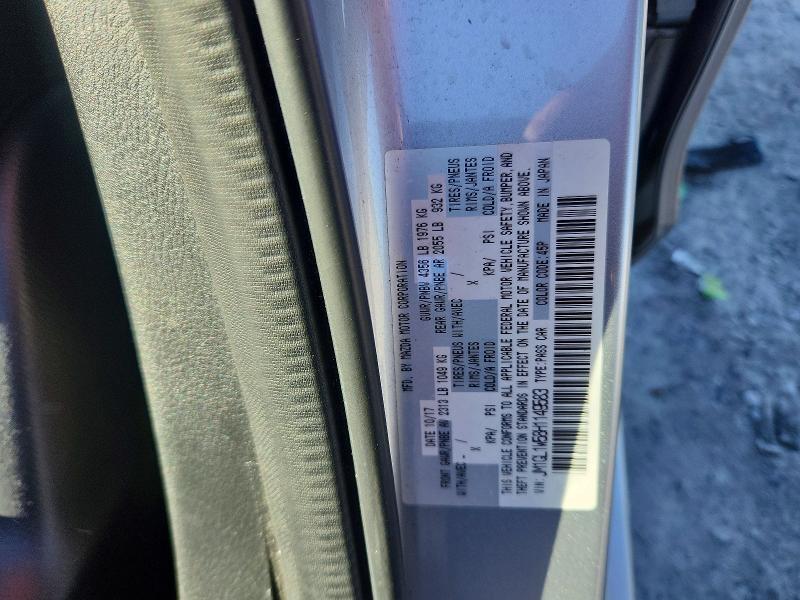 53019796 :رقم المزاد ، JM1GL1W58H1149583 vin ، 2017 Mazda 6 مزاد بيع