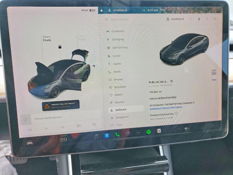 Продажа на аукционе авто 2018 Tesla Model 3, vin: 5YJ3E1EA1JF047692, номер лота: 52395106