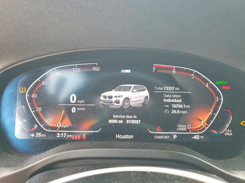 54713896 :رقم المزاد ، 5UXTY3C08L9B93406 vin ، 2020 Bmw X3 مزاد بيع