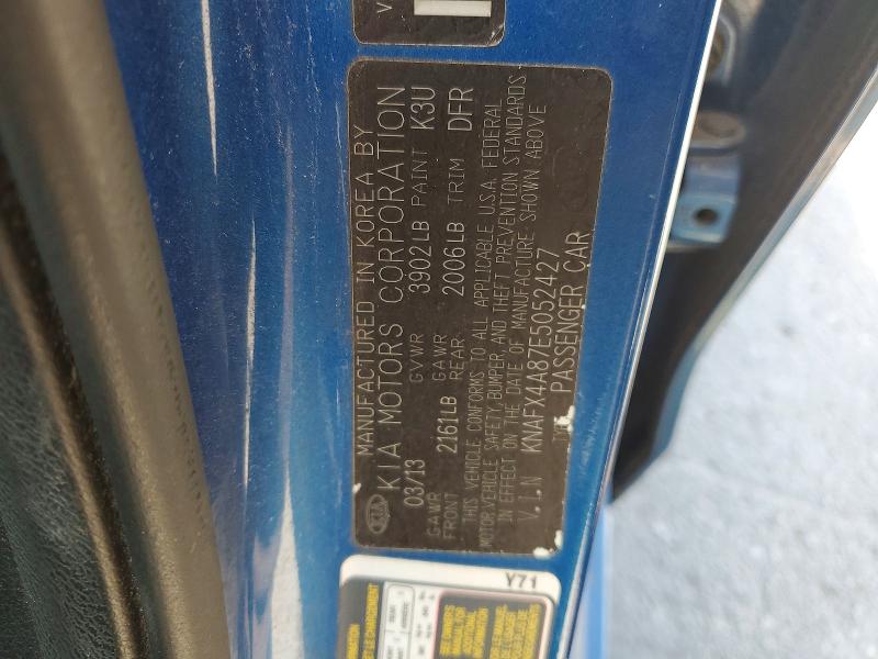 Продажа на аукционе авто 2014 Kia Forte, vin: KNAFX4A87E5052427, номер лота: 53706196