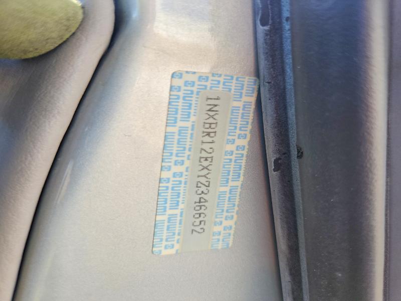 Продажа на аукционе авто 2000 Toyota Corolla, vin: 1NXBR12EXYZ346652, номер лота: 53538036