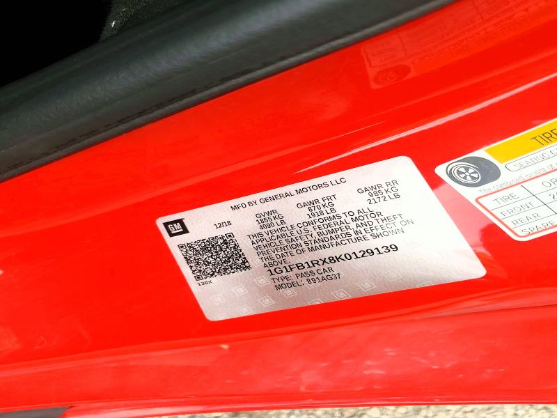 52399276 :رقم المزاد ، 1G1FB1RX8K0129139 vin ، 2019 Chevrolet Camaro مزاد بيع