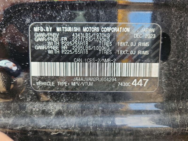 Продажа на аукционе авто 2024 Mitsubishi Rvr, vin: JA4AJVAW2RU604294, номер лота: 52144176