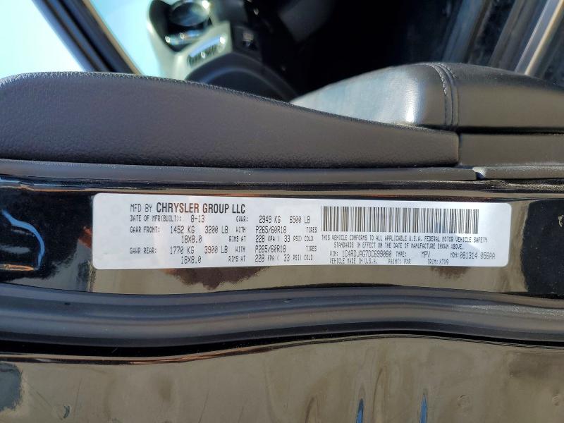 55031196 :رقم المزاد ، 1C4RDJAG7DC699080 vin ، 2013 Dodge Durango مزاد بيع