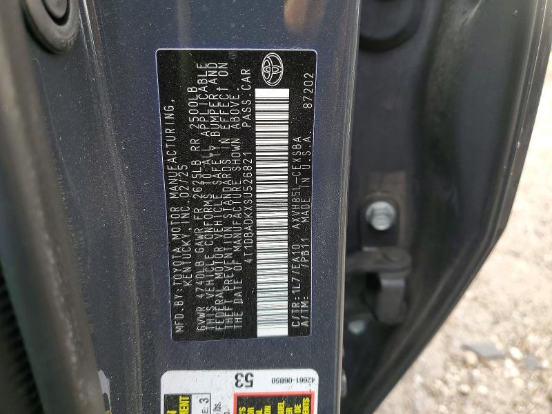 52223366 :رقم المزاد ، 4T1DBADKXSU526821 vin ، 2025 Toyota Camry مزاد بيع
