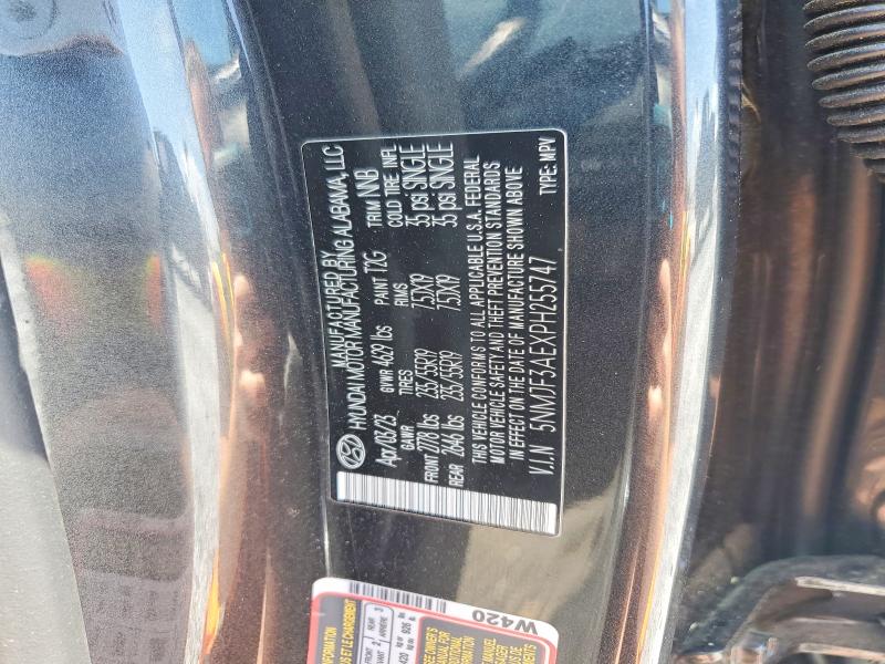 52397636 :رقم المزاد ، 5NMJF3AEXPH255747 vin ، 2023 Hyundai Tucson مزاد بيع