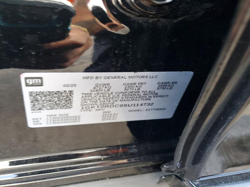2025 Gmc Hummer Suv მანქანა იყიდება აუქციონზე, vin: 1GKT0RDC9SU114732, აუქციონის ნომერი: 55721656
