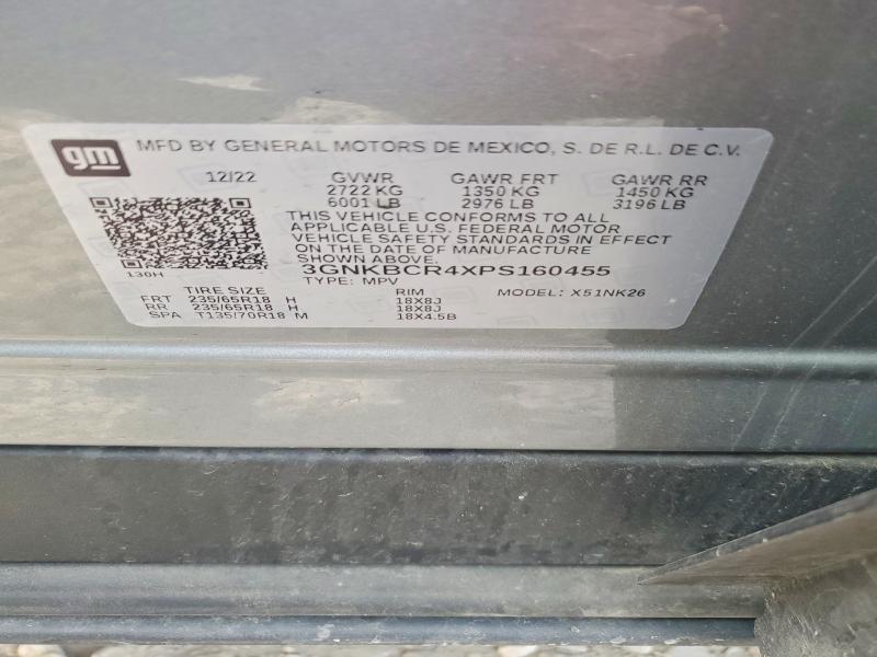 Продажа на аукционе авто 2023 Chevrolet Blazer, vin: 3GNKBCR4XPS160455, номер лота: 52933066