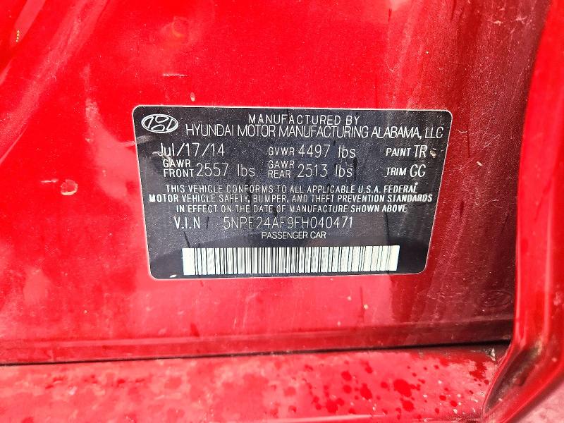 Продаж на аукціоні авто 2015 Hyundai Sonata, vin: 5NPE24AF9FH040471, номер лоту: 55316026