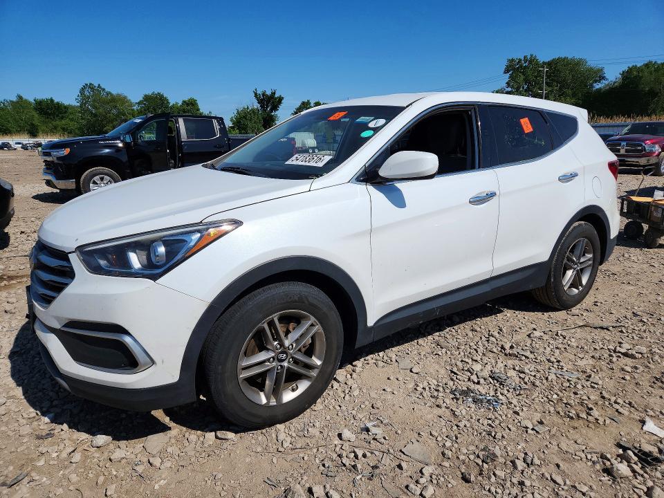 2018 Hyundai Santa Fe Sport მანქანა იყიდება აუქციონზე, vin: 5XYZT3LB5JG553221, აუქციონის ნომერი: 54183616