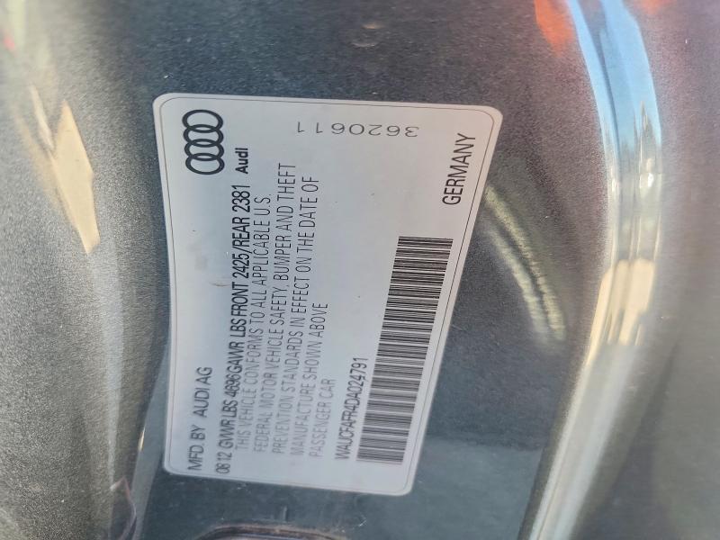 Продаж на аукціоні авто 2013 Audi A5, vin: WAUCFAFR4DA024791, номер лоту: 53716326