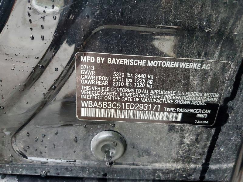 54016706 :رقم المزاد ، WBA5B3C51ED293171 vin ، 2014 Bmw 535 مزاد بيع