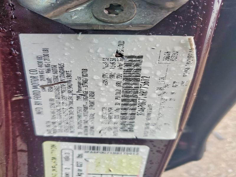 Aukcja sprzedaży 2017 Ford Fusion, vin: 3FA6P0G71HR175612, numer aukcji: 51799706