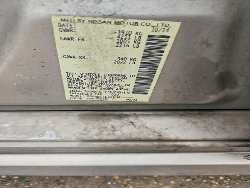 Aukcja sprzedaży 2015 Nissan Altima, vin: 1N4AL3AP9FC197644, numer aukcji: 55270306