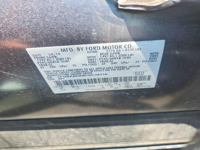 Aukcja sprzedaży 2014 Ford Explorer, vin: 1FM5K8D84EGC19116, numer aukcji: 52958116
