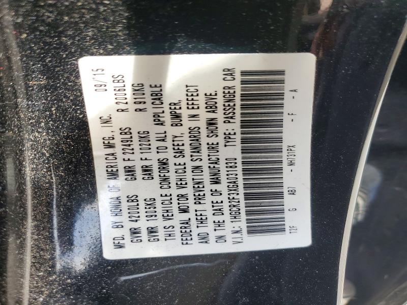 Продажа на аукционе авто 2016 Honda Accord, vin: 1HGCR2F3XGA031830, номер лота: 54753736