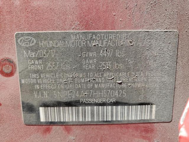52687136 :رقم المزاد ، 5NPE24AF7HH570425 vin ، 2017 Hyundai Sonata مزاد بيع