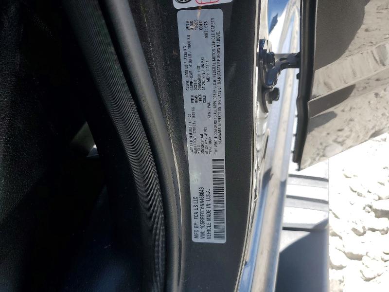 2022 Ram 1500 მანქანა იყიდება აუქციონზე, vin: 1C6RREBT6NN468043, აუქციონის ნომერი: 53930966