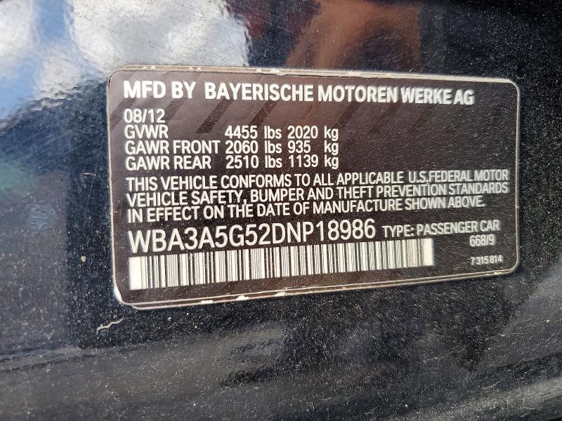 Продаж на аукціоні авто 2013 Bmw 328, vin: WBA3A5G52DNP18986, номер лоту: 54470356