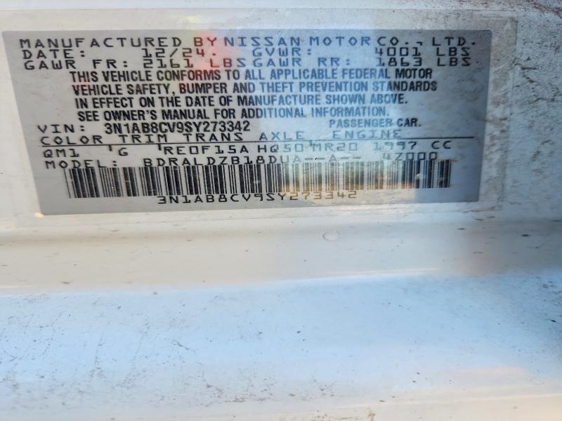Aukcja sprzedaży 2025 Nissan Sentra, vin: 3N1AB8CV9SY273342, numer aukcji: 55023896