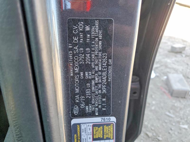 Продажа на аукционе авто 2020 Kia Forte, vin: 3KPF24AD8LE142623, номер лота: 52872076