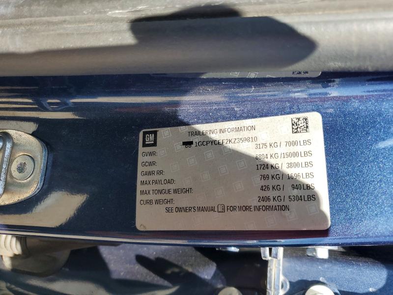 Продаж на аукціоні авто 2019 Chevrolet Silverado, vin: 1GCPYCEF2KZ359810, номер лоту: 53636336