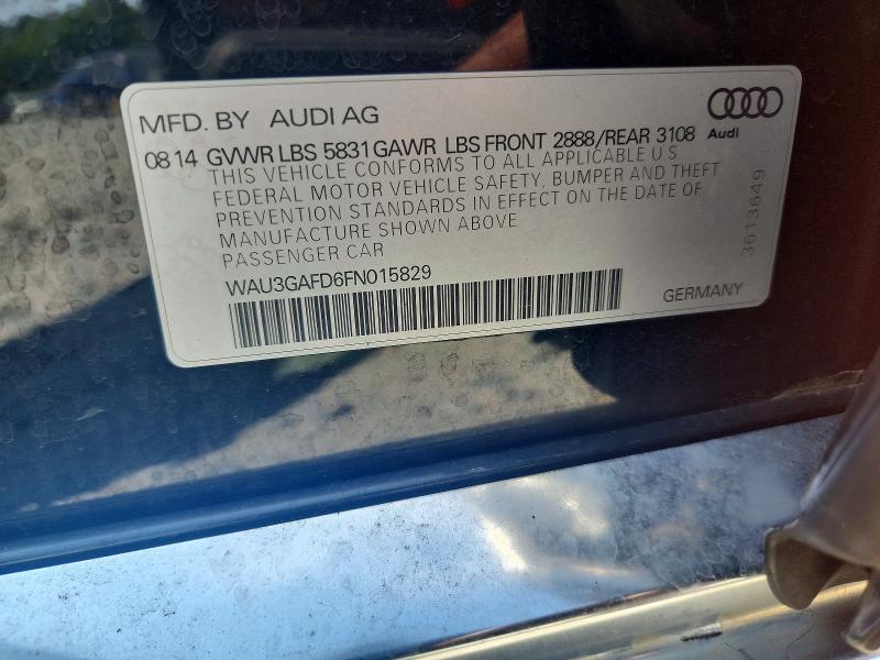 Продажа на аукционе авто 2015 Audi A8, vin: WAU3GAFD6FN015829, номер лота: 54274876