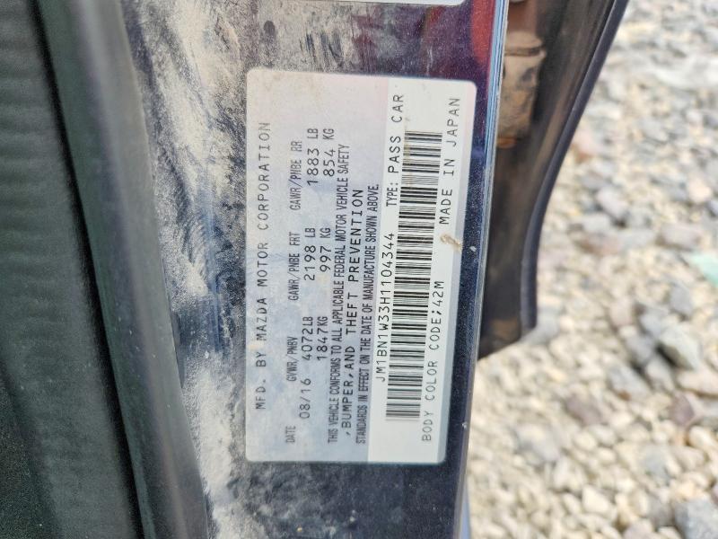 Продаж на аукціоні авто 2017 Mazda 3, vin: JM1BN1W33H1104344, номер лоту: 54009056