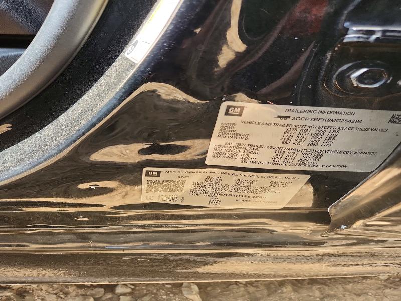 54312156 :رقم المزاد ، 3GCPYBEK8MG254294 vin ، 2021 Chevrolet Silverado مزاد بيع