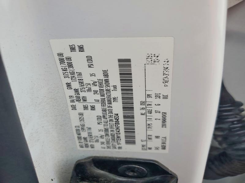 Aukcja sprzedaży 2019 Ford F150, vin: 1FTEW1E43KFB84534, numer aukcji: 54673216