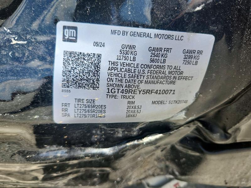 Продажа на аукционе авто 2024 Gmc Sierra, vin: 1GT49REY5RF410071, номер лота: 53669256