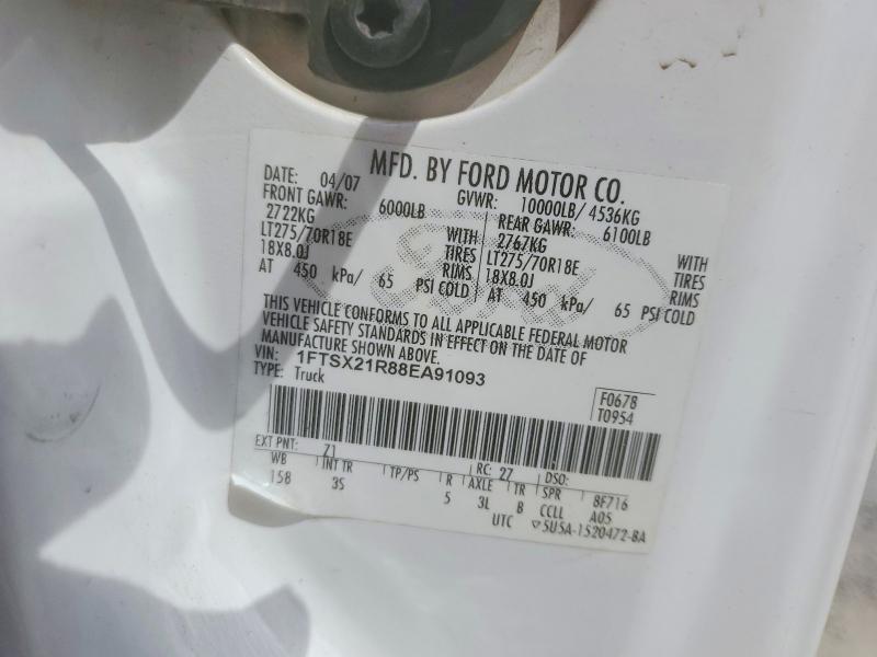 Продаж на аукціоні авто 2008 Ford F250, vin: 1FTSX21R88EA91093, номер лоту: 54824726