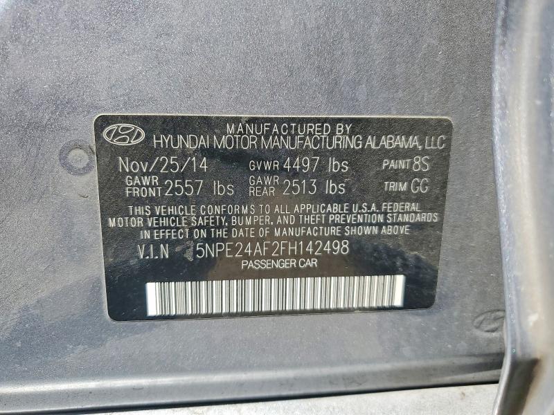 Aukcja sprzedaży 2015 Hyundai Sonata, vin: 5NPE24AF2FH142498, numer aukcji: 55446646