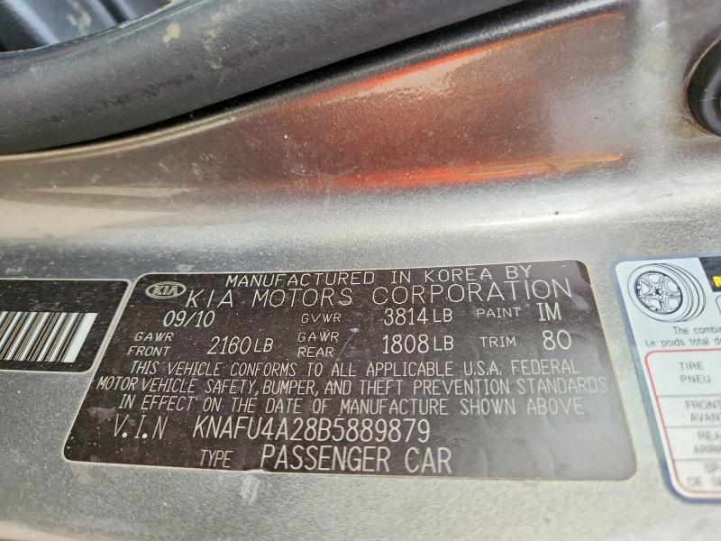 53447876 :رقم المزاد ، KNAFU4A28B5889879 vin ، 2011 Kia Forte مزاد بيع