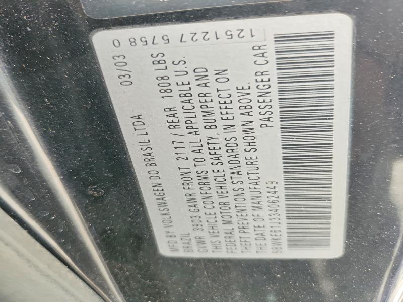 Продаж на аукціоні авто 2003 Volkswagen Gti, vin: 9BWKE61J334062449, номер лоту: 53416826