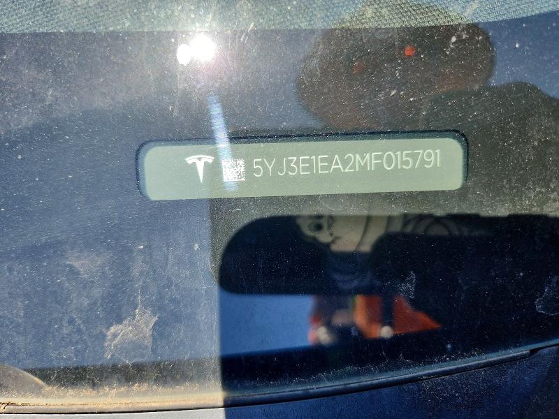 Aukcja sprzedaży 2021 Tesla Model 3, vin: 5YJ3E1EA2MF015791, numer aukcji: 54163946