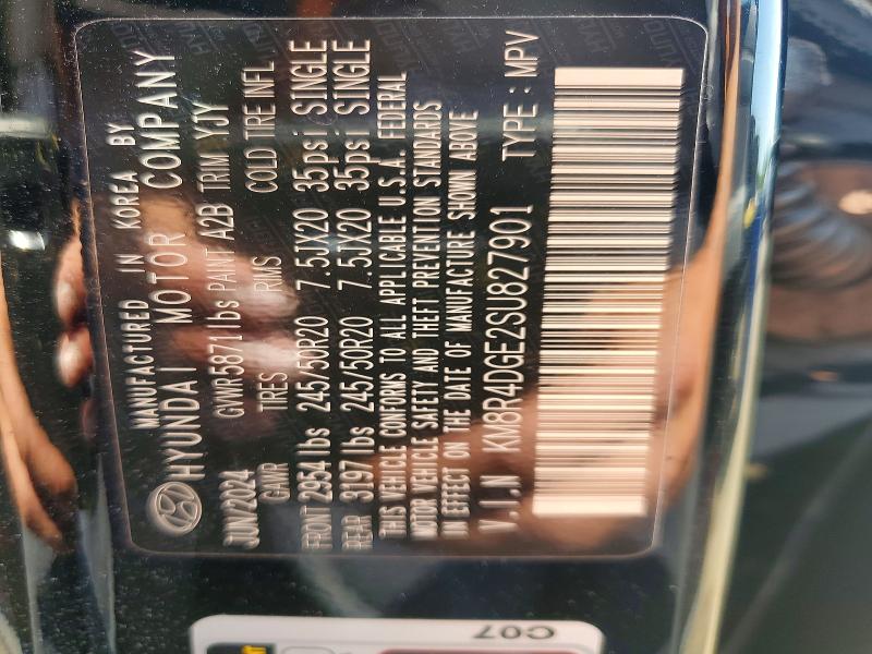 53331306 :رقم المزاد ، KM8R4DGE2SU827901 vin ، 2025 Hyundai Palisade مزاد بيع