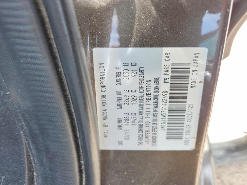 2016 Mazda 6 მანქანა იყიდება აუქციონზე, vin: JM1GJ1W57G1422498, აუქციონის ნომერი: 52465516