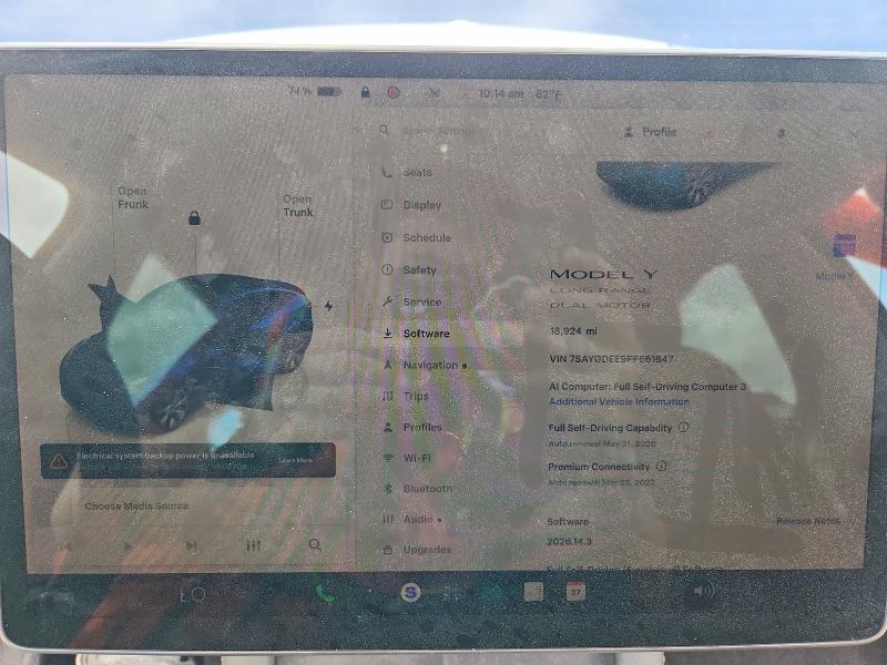 Aukcja sprzedaży 2023 Tesla Model Y, vin: 7SAYGDEE9PF661647, numer aukcji: 54266066